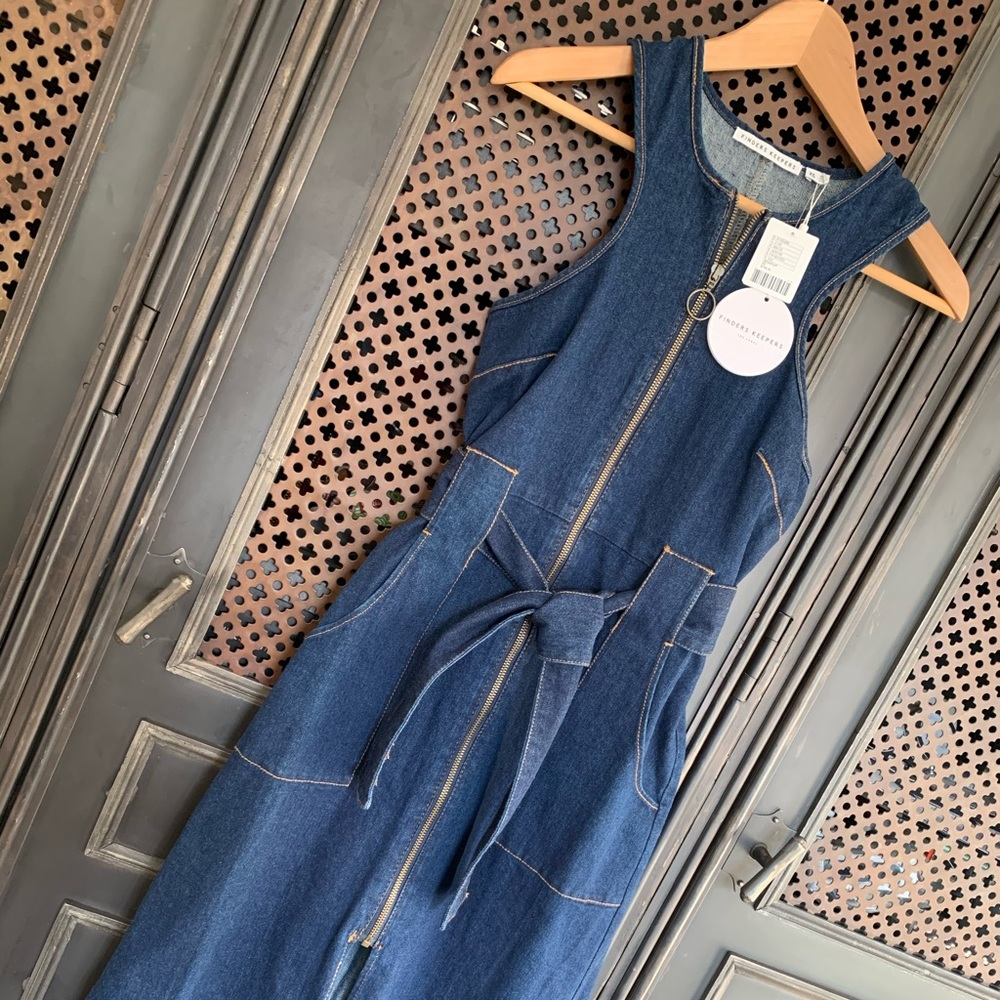 Denim maxi dress